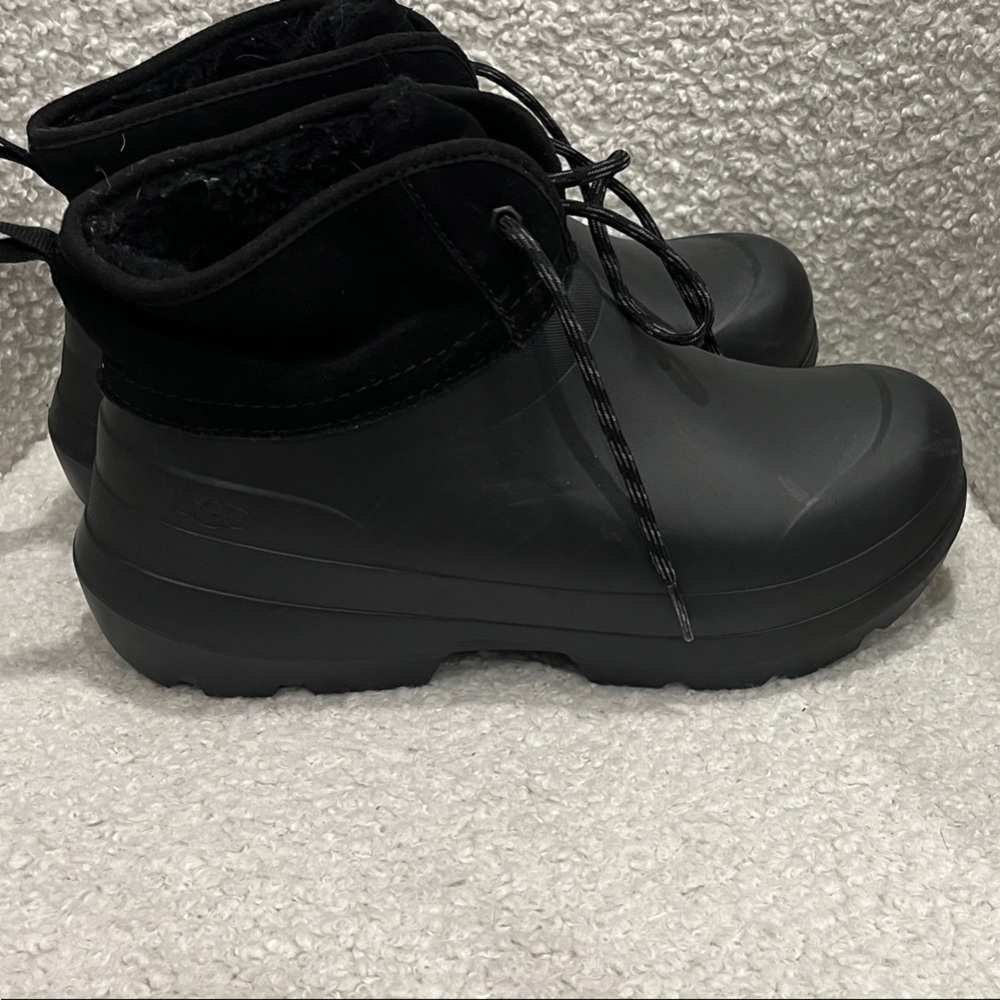 UGG Tasman X Lace Slip On Black Winter Boots women’s size 10